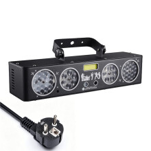 Stage Light 6 in 1 RGB LED DJ Party Light Sound Activated Laser Strobe Effect Auto Mode for Disco Club Show EU Plug