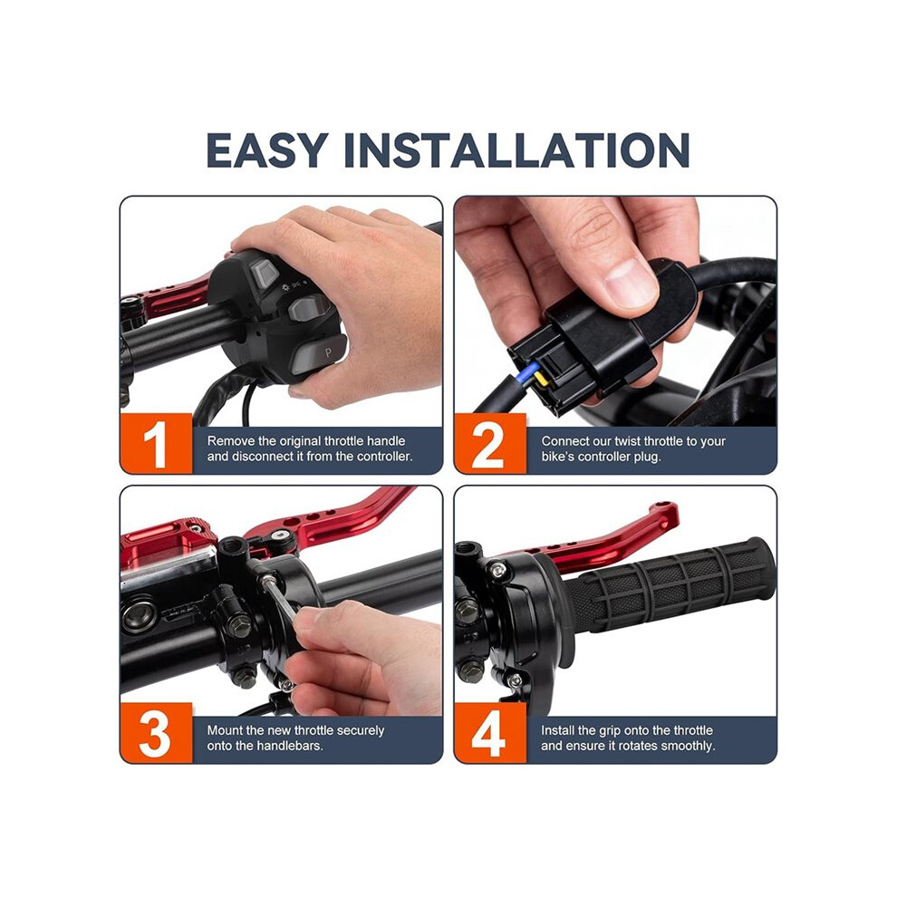 Zestaw Manetek Gazu Full Twist do Roweru Elektrycznego dla Light Bee X ...