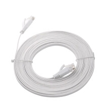 Ultratunn Platt Cat6 Ethernet-Kabel CAT6E Platt Gigabit Ethernet-Kabel RJ45 UTP LAN-Patchkabel RJ45 Ethernet-Kabel 15M