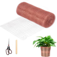 Reine Kupfergeweberolle für Den Garten - Flexibles Schutznetz Gegen Schnecken, Mäuse, Vögel und Fledermäuse, 127 mm X 6 M
