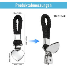 Lot de 10 Porte-Serviettes en Métal avec Pinces, Support Multifonctionnel pour Salles de Bains, Cuisines et Dressings