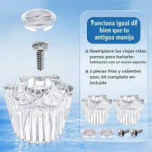 Boutons de Douche de Rechange pour Pfister Contessa et Windsor, Poignées de Baignoire et de Douche Transparentes, Paquet de 2