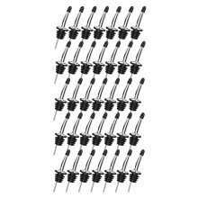 35pcs Liquor Pourers - Stainless Steel Olive Oil Nozzles, Bar Spout with Rubber Dust Cap for Wine & Oils