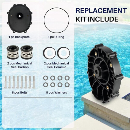 R0445200 Pool Pump Backplate Replacement Kit for  Jandy EPump, Stealth, PlusHP, WaterFall & MaxHP Pool Pumps 1