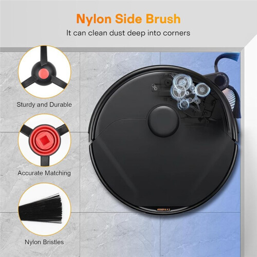 Replacement Kits for  E25 Omni / E28 Omni Robot Vacuum, Accessories Main Side Brush Hepa Filter Mop Cloth,Dust Bag 1