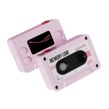1080P Retro Cassette Tape Camera Campus Student Digital Camera Thumb Camera Can Take Photos and Video Recorder