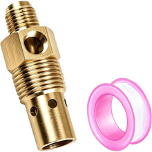 CV221513AV Terugslagklep voor Luchtcompressor 1/2" Mannelijke NPT-Aansluiting, Tankaansluiting 3/8" Compressie-Terugslagklep, 1/8" NPT-Ontlastpoort
