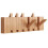 Solid Wood Piano Key Wall Hook Rack -Musical Note Design, 6 Hooks for Coats, Hats, Bags 1