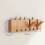 Solid Wood Piano Key Wall Hook Rack -Musical Note Design, 6 Hooks for Coats, Hats, Bags 6