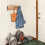 Solid Wood Piano Key Wall Hook Rack -Musical Note Design, 6 Hooks for Coats, Hats, Bags 4