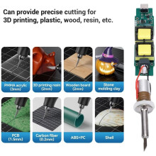 Ultrasonic Cutter Transducer Kit with Driver Module 40KHz Accurate Cutting Machine Replacement for 3D Prints Wood