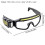 LED Safety Goggles  Motion Sensor Work Light Type-C Rechargeable Protective Glasses Headlamp 6