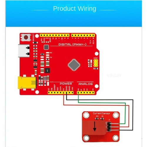 AC Current Sensor Current Transformer 0-5A Current Monitoring Sensor Module 3P Interface 1