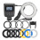 Flash Circular Macro LED RF-550D para Câmeras DSLR para , para  e  (com 8 Anéis Adaptadores) 1
