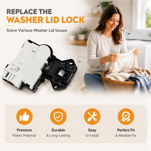 205222 Washer Lid Lock Assembly, Replacement Lid Lock  for Speed Queen   Top-Load Washing Machine 2