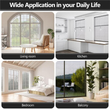 Window Screen and Screen Door Mesh Repair Kit, Grey Fiberglass Roll, with Tools, Tear-Resistant, Washable, High Light