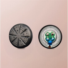 15,4 mm Platta Hörlurar Högtalarenhet DIY Grafenmembran Sånghörlurar Element för Sång och Instrument 2 St