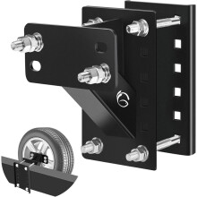 Spare Tire Carrier,Spare Tire Mount Boat Trailer Carrier Bracket,Heavy Duty Lock Holder,,Holds to 150 Lbs