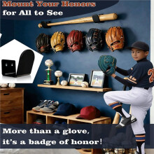 Baseball Softball Glove Wall Mount Display Holder,Glove Hanger Rack Preserve Glove Shape for Bedroom Garage Decor