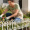 6 Pack Plastic Garden Fence Edging Border Modular Interlocking Plastic Fence Panels Black 4