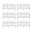 6 Pack Plastic Garden Fence Edging Border Modular Interlocking Plastic Fence Panels White 1