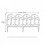 6 Pack Plastic Garden Fence Edging Border Modular Interlocking Plastic Fence Panels White 8