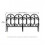 6 Pack Plastic Garden Fence Edging Border Modular Interlocking Plastic Fence Panels Black 8