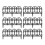 6 Pack Plastic Garden Fence Edging Border Modular Interlocking Plastic Fence Panels Black 1