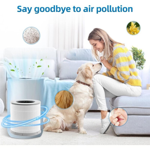 Mi 4 Replacement Filter Compatible with  4 Compact Air Purifier,H13 HEPA 3-Layer Filtration Activated Carbon Filter, 2-Pack 2