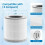 Mi 4 Replacement Filter Compatible with  4 Compact Air Purifier,H13 HEPA 3-Layer Filtration Activated Carbon Filter, 2-Pack 6
