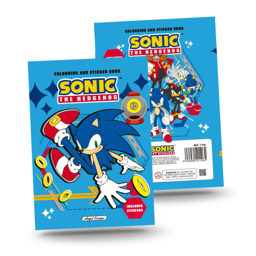 (Pack of 1) Sonic Colouring and Sticker Book