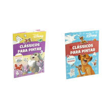 (Single at random) Disney Classics to Color - Colouring Books with Stickers
