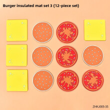 (12pcs)Sous-verres isothermes tasse à hamburger avec design créatif pour les amateurs de café usage domestique