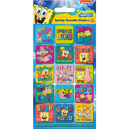 (1 Sheet) SpongeBob Square Pants Reward Stickers