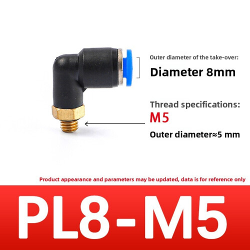 (Style9)Brass And Plastic Threaded Elbow Connectors For Fluid Transfer Plumbing Diy