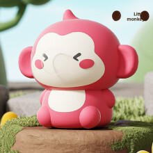 (Little Monkey)Jouet anti-anxiété anti-stress formes de singe manchot mouton avec fonction de rebond soufflage de bulles pour usage