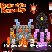 (Cellar)Blocs aimants arc-en-ciel de ferme avec 100 pièces pour enfants temps de jeu imaginatif