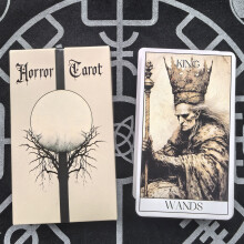 (Horror Tarot)Cartas de tarô de terror com recursos de entretenimento para uso doméstico e ideia de presente