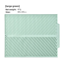 (Green 485x405mm)Protecteur de comptoir d'évier en silicone avec surface absorbante pour cuisine utilisation en bord de piscine