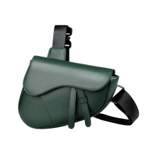 Sac Bandoulière pour Homme, Style Selle, Léger avec Fermeture Éclair, Couleur Vert