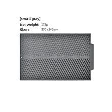 (Gray 370x245mm)Silicone Sink Counter Protector With Absorbent Surface For Kitchen Use Poolside