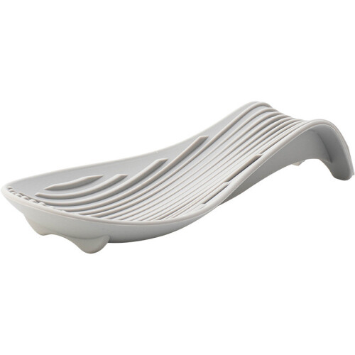 (Red)Durable Silicone Spoon Tray With Non Slip Feet For Kitchen And Use Cooking 2