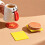 (12pcs)Insulated Hamburger Cup Coasters With Creative Design For Coffee Lovers Home Use 4