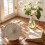 Washable Round Table Mat With Hollow Floral Pattern For Home Decor Dining 3