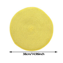 (Yellow)Tapetes de jantar de algodão nórdico com superfície resistente ao calor para decoração de cozinha