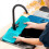 (Navy Blue)Antislip Silicone Sink Mat For Kitchen Counter Splash Prevention Drainage And 8