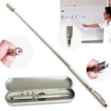 Stylo pointeur laser rouge télescopique Power Point 5 en 1 outils pédagogiques stylo à bille lumière LED