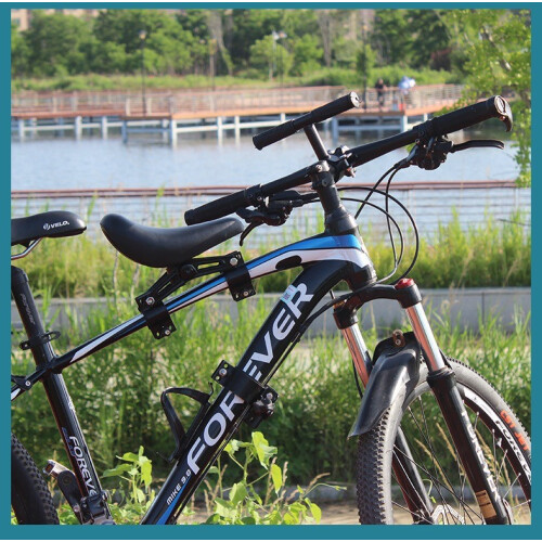 Kids Mountain Bike Front Seat Footrest Handlebar Set For Stable Tool Ride 2