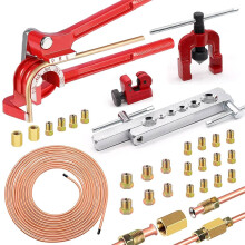 26Pcs 3/16 Inch Brake Line Kit Include 25 FT Copper-Plated Brake Lines