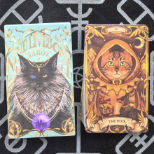 (Nine Lives Cat)Horror Tarot Cards With Entertainment Features For Home Use And Gift Idea